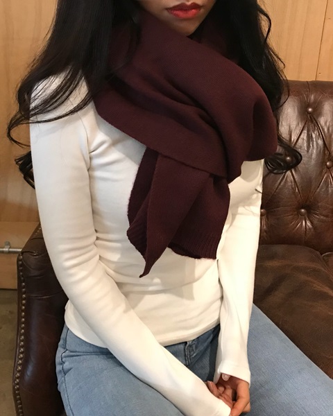 Winter knit scarf shawl 8color woman couple gift m
