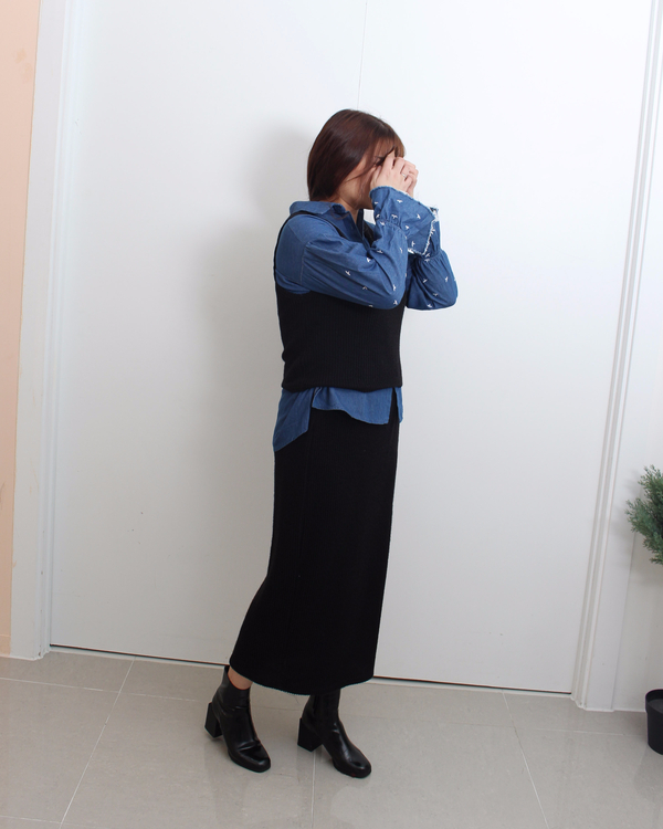 Mystic mood Bonita Long skirt 2color