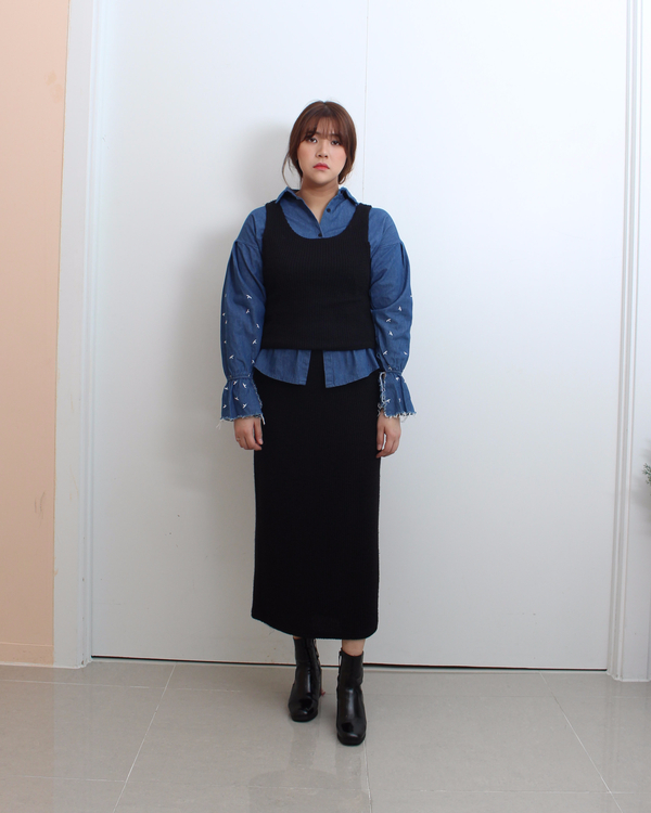 Mystic mood Bonita Long skirt 2color