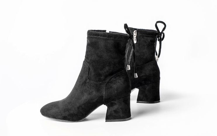 Thong Suede Angle Boots Women's Winter Middle A