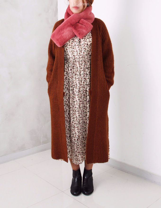 Fake Fur Mink Shawl 13color Muffler Eco Fur Fur We