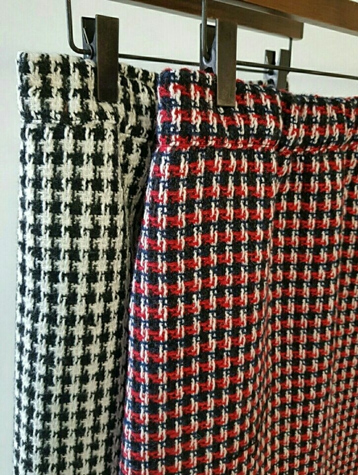 Tweed Long Skirt 20 Women's Casual Style Long F