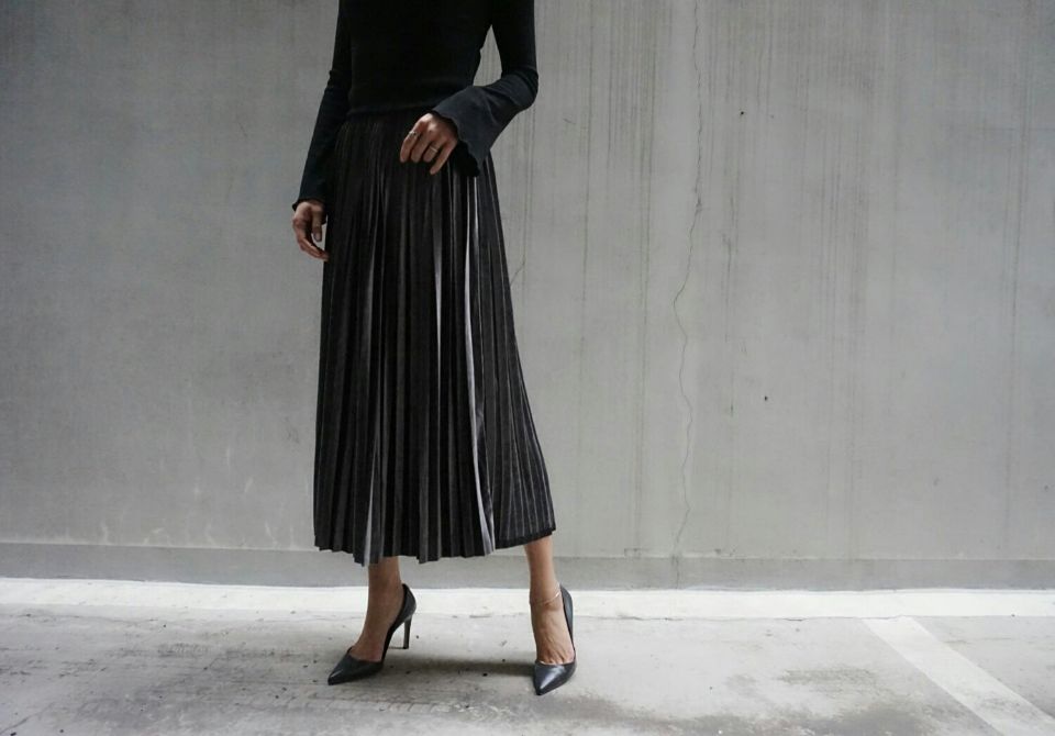 Free shipping Winter Velvet Skirt 3color Worker Co