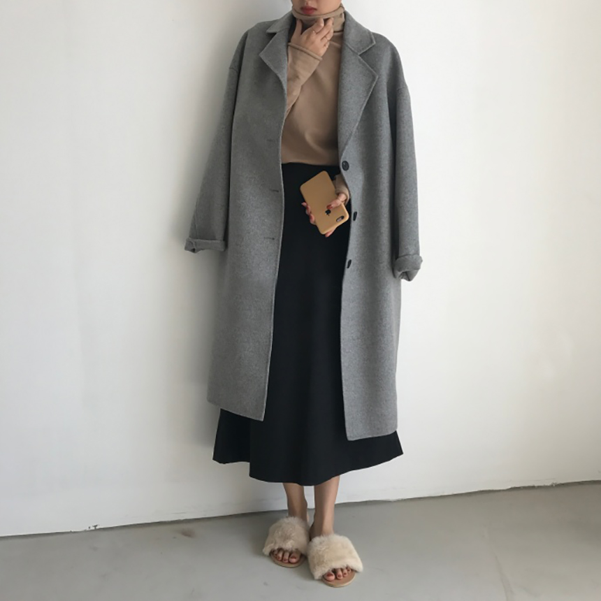A line skirt Woolen Urun 30 years old woman