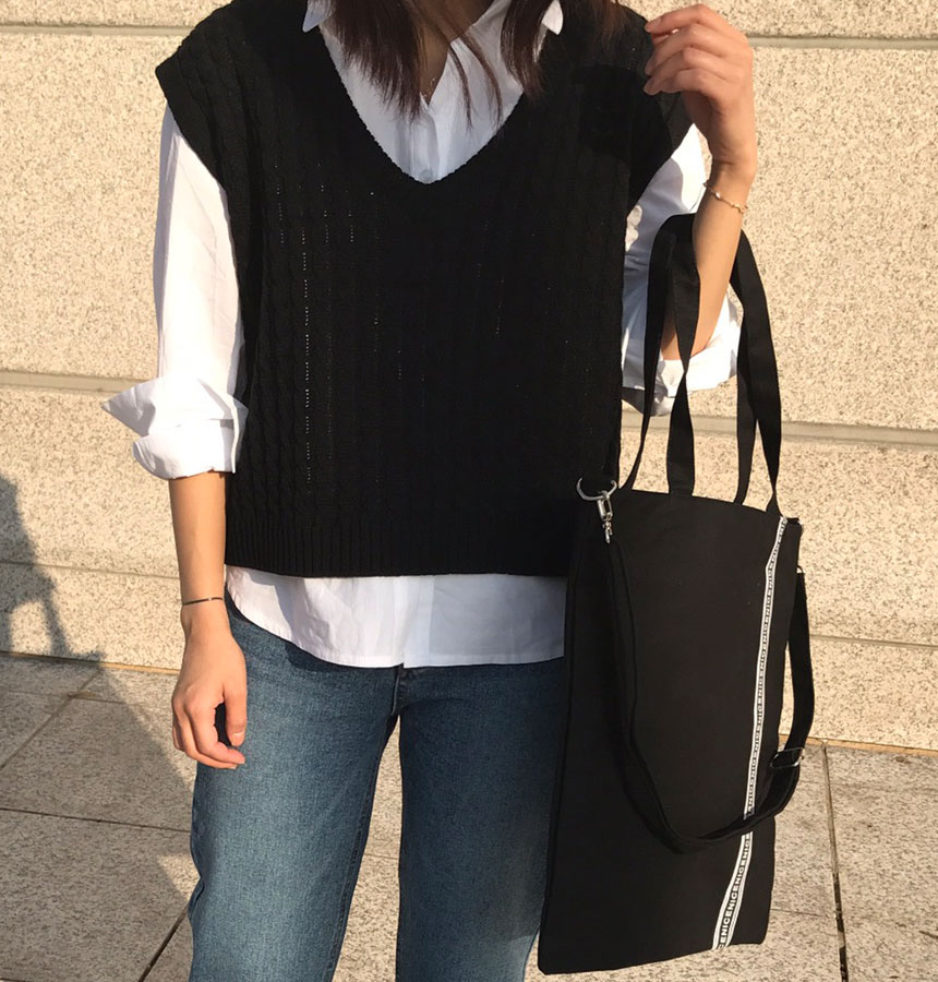 Shoulder zipper Eco-back cross practical bag Simpl