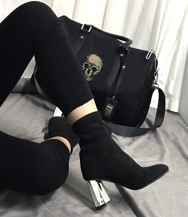 Silver Sheep Suede Span Angle Boots Warm Winter