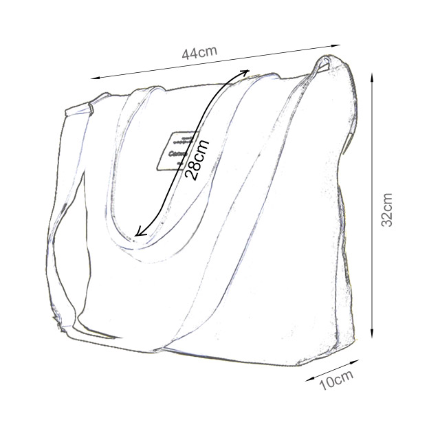 Plain Cross Eco Bag Cloth Bag Shoulder Canvas Brow