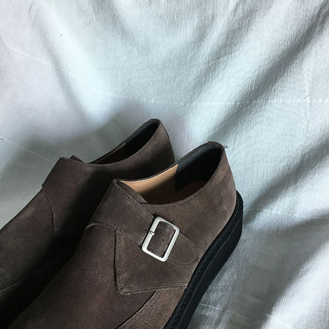 Suede monk strap 2COL man looper shoes sneakers ja