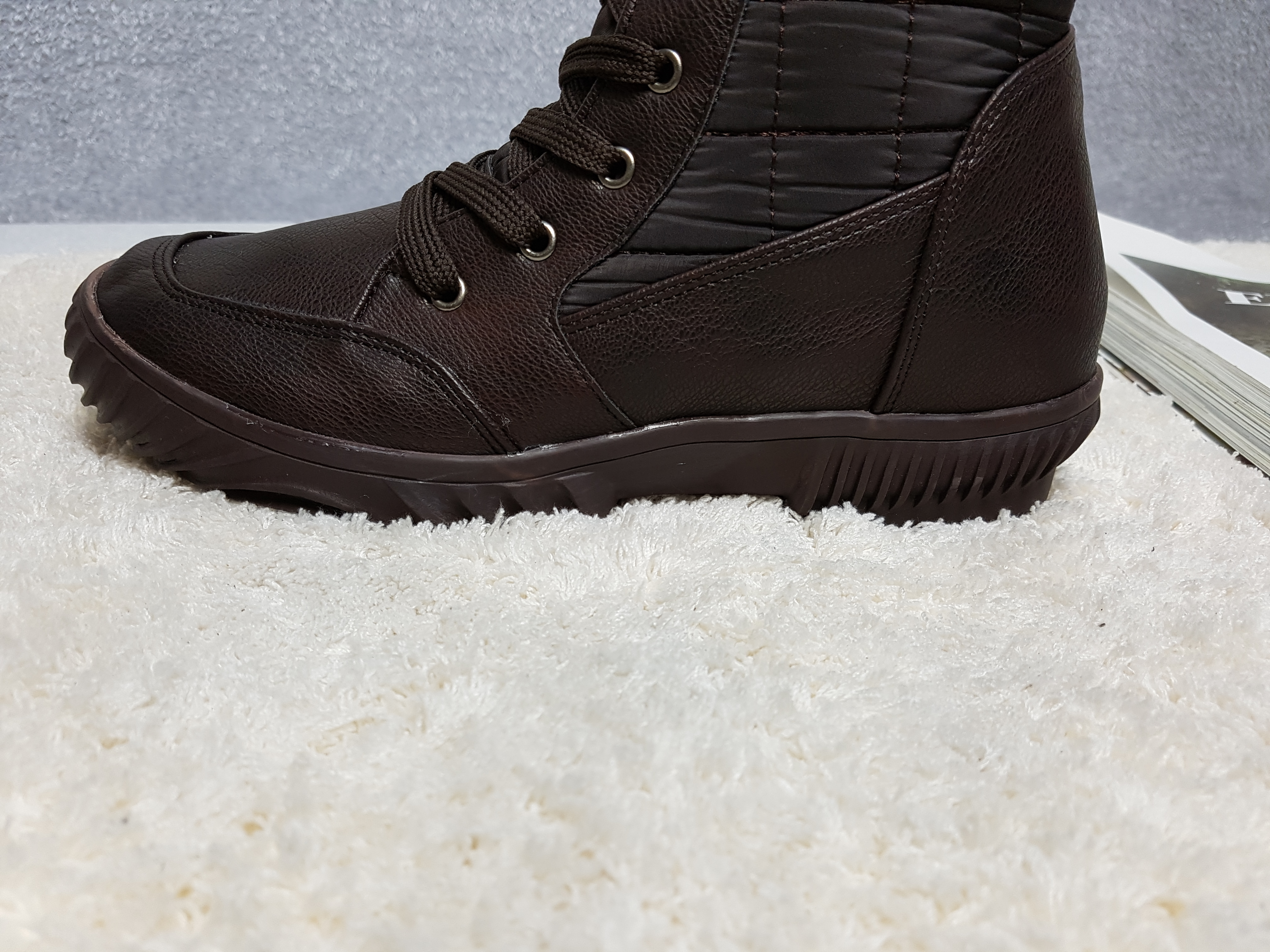 Lace up padded boots 222 Luxurious cute casual lon