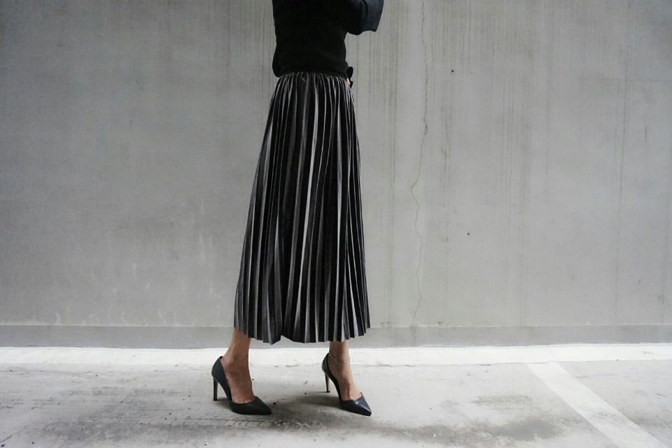 Free shipping Winter Velvet Skirt 3color Worker Co