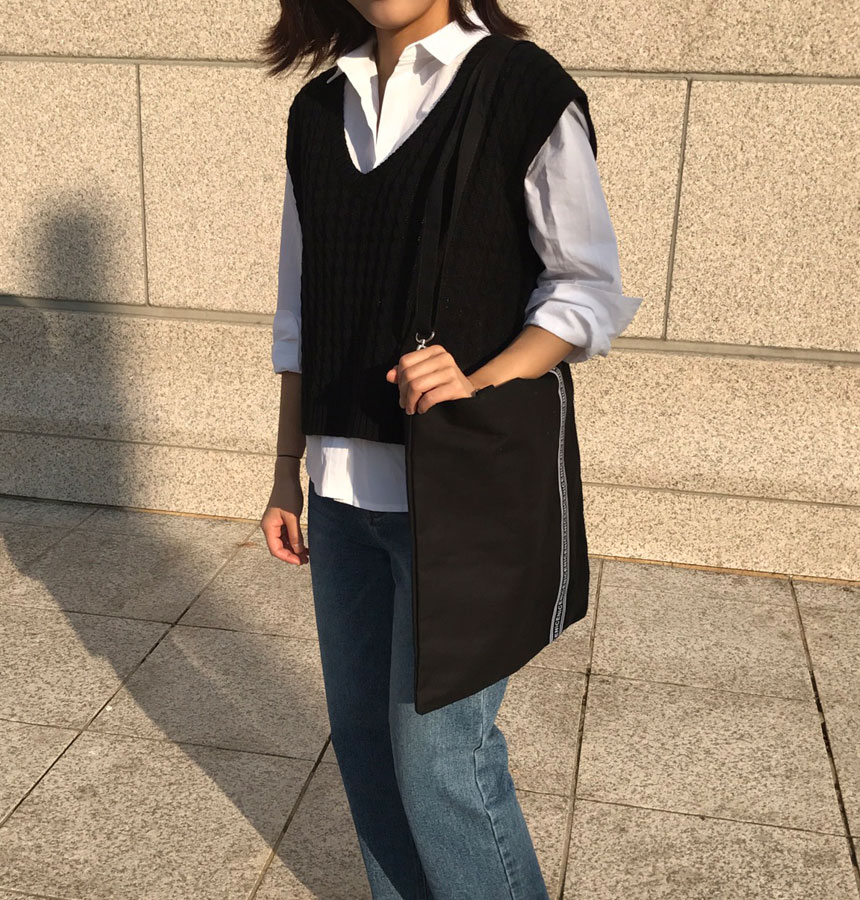 Shoulder zipper Eco-back cross practical bag Simpl