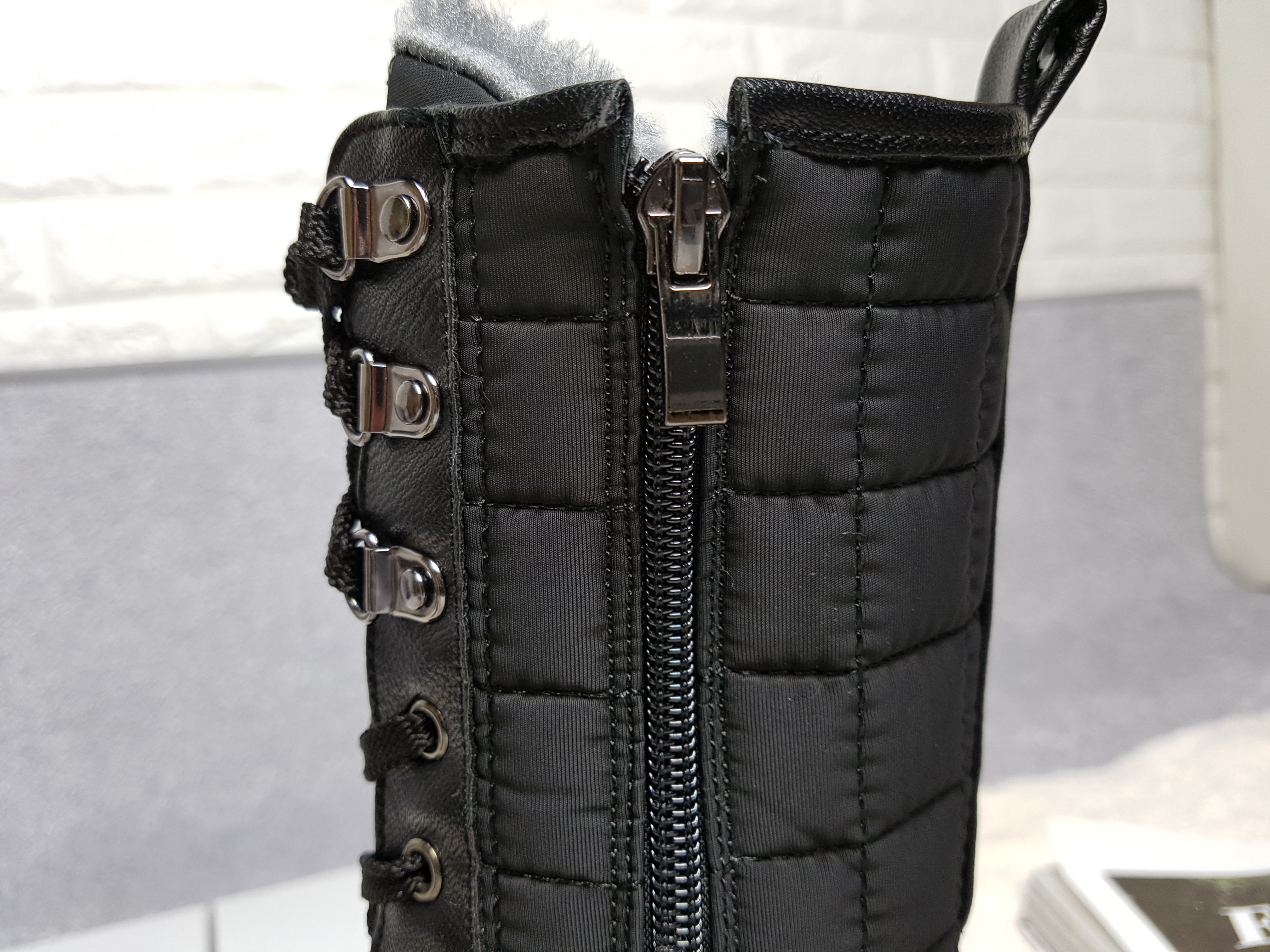 Lace up padded boots 222 Luxurious cute casual lon