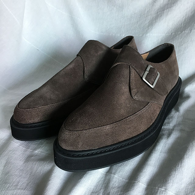 Suede monk strap 2COL man looper shoes sneakers ja