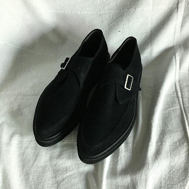 Suede monk strap 2COL man looper shoes sneakers ja