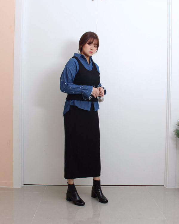 Mystic mood Bonita Long skirt 2color