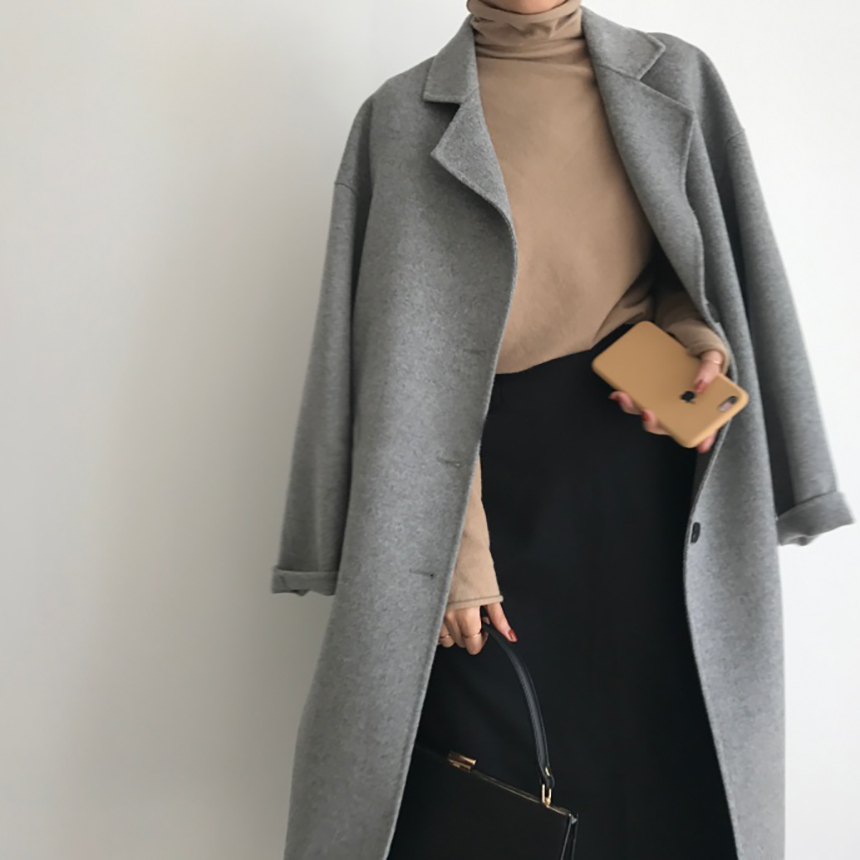 A line skirt Woolen Urun 30 years old woman