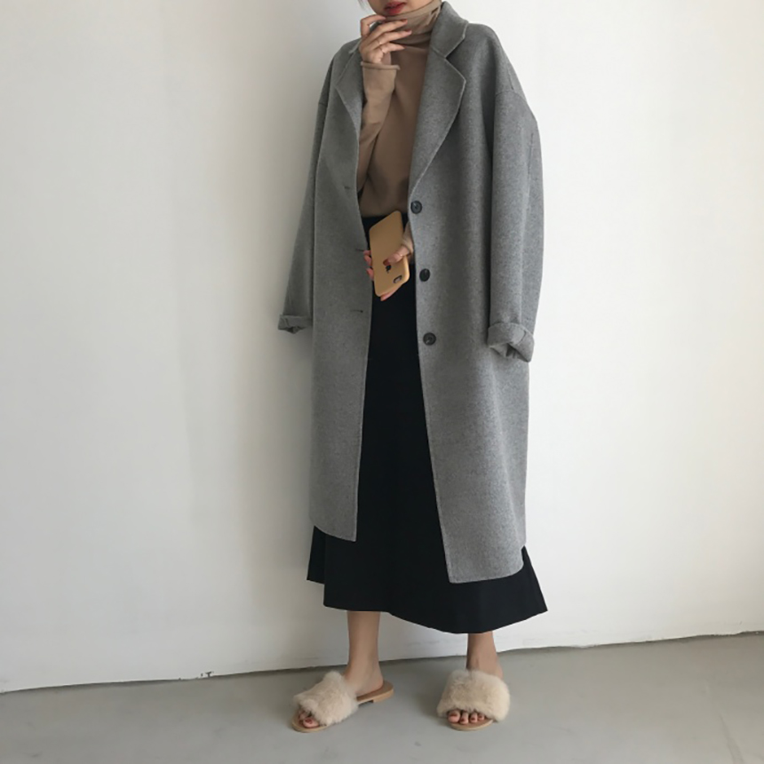 A line skirt Woolen Urun 30 years old woman