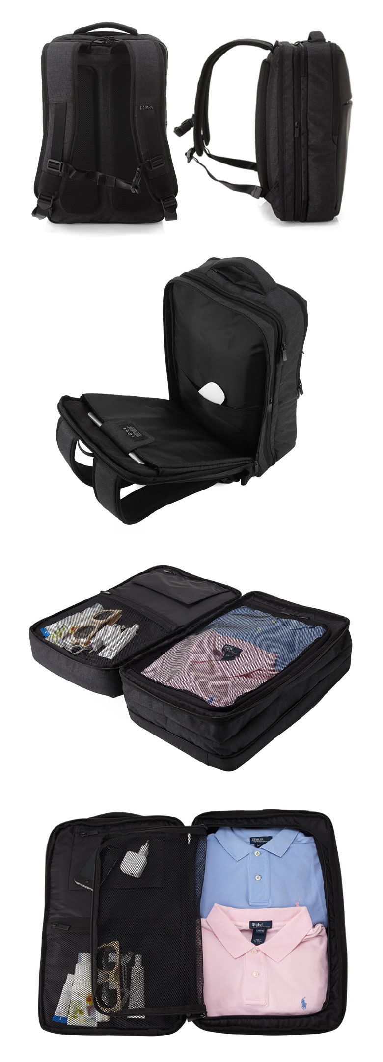 Code Square Travel Backpack 17 inch laptop compati