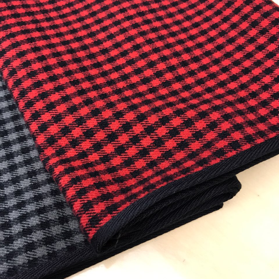Autumn check muffler 2color Women Classic Vintage 