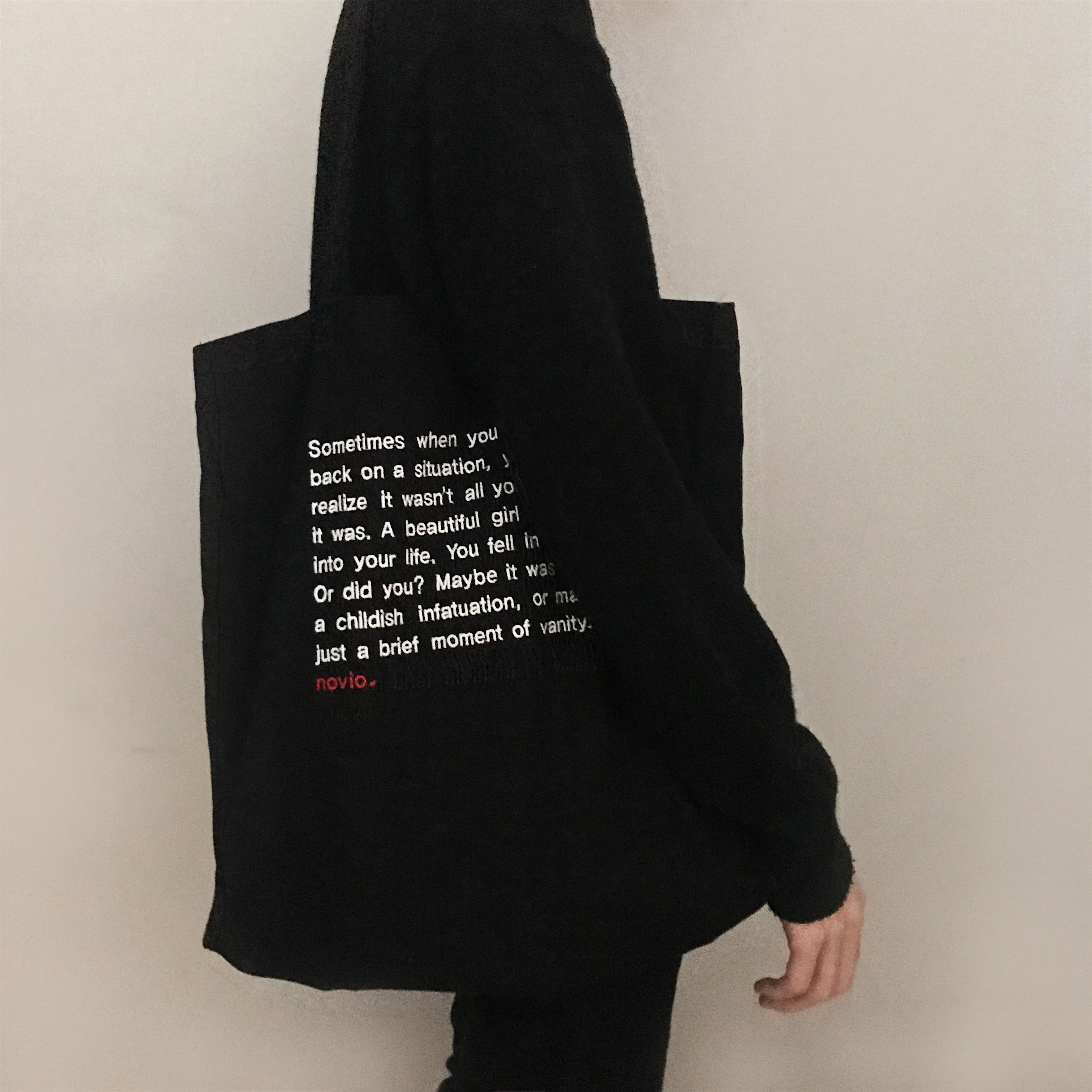 Novio Bromel Eco Bag _ Black Daily Back Couple Bag