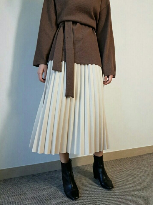 20 long wrinkled skirt Women Casual style Long fla