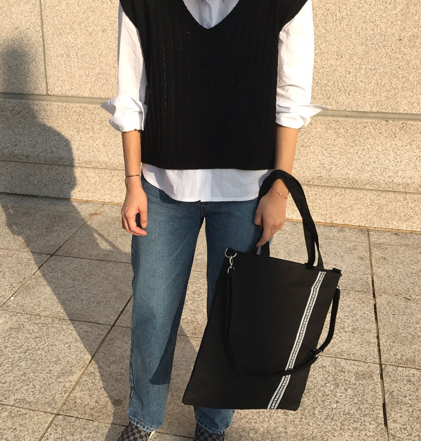 Shoulder zipper Eco-back cross practical bag Simpl