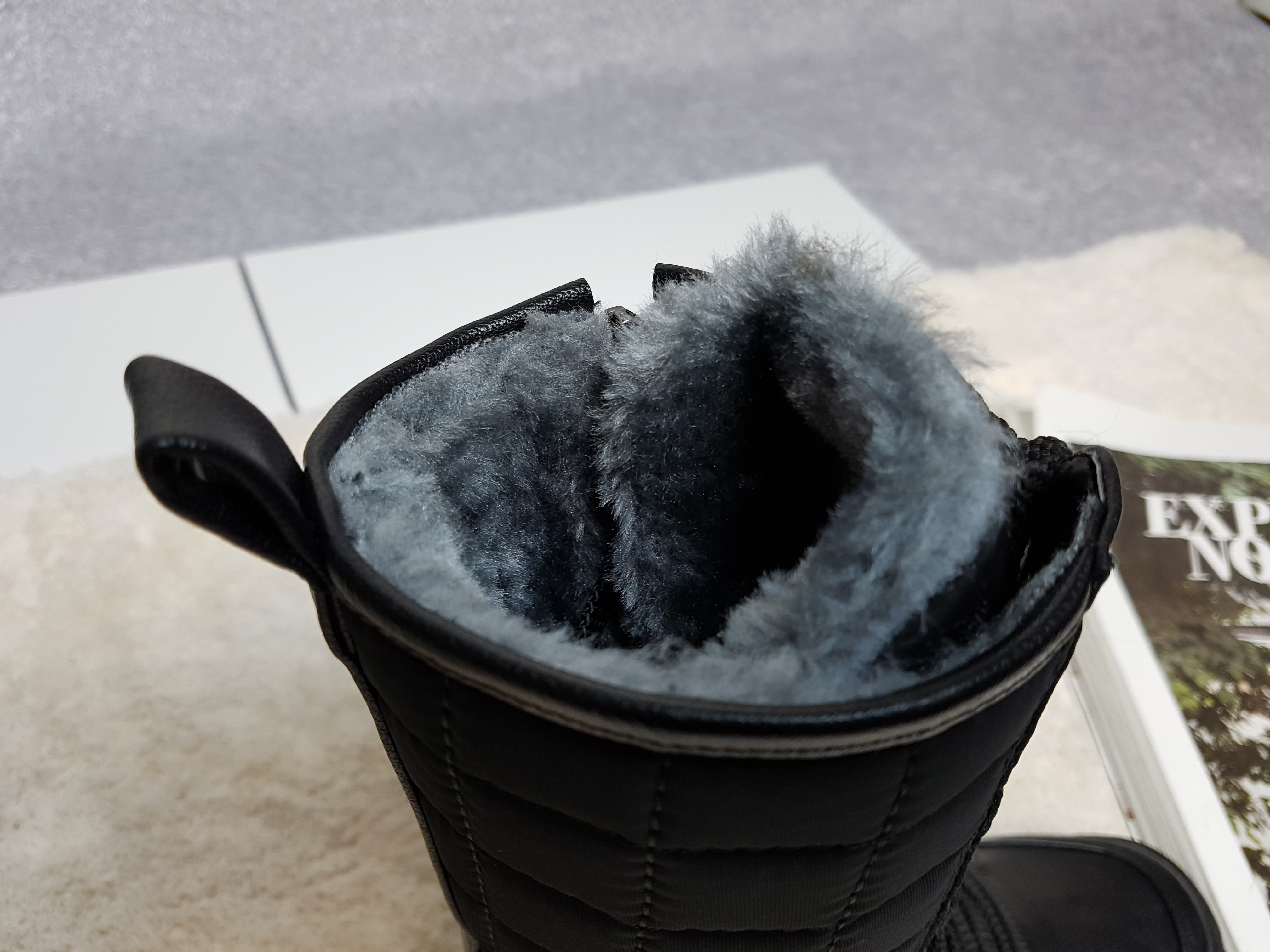 Lace up padded boots 222 Luxurious cute casual lon