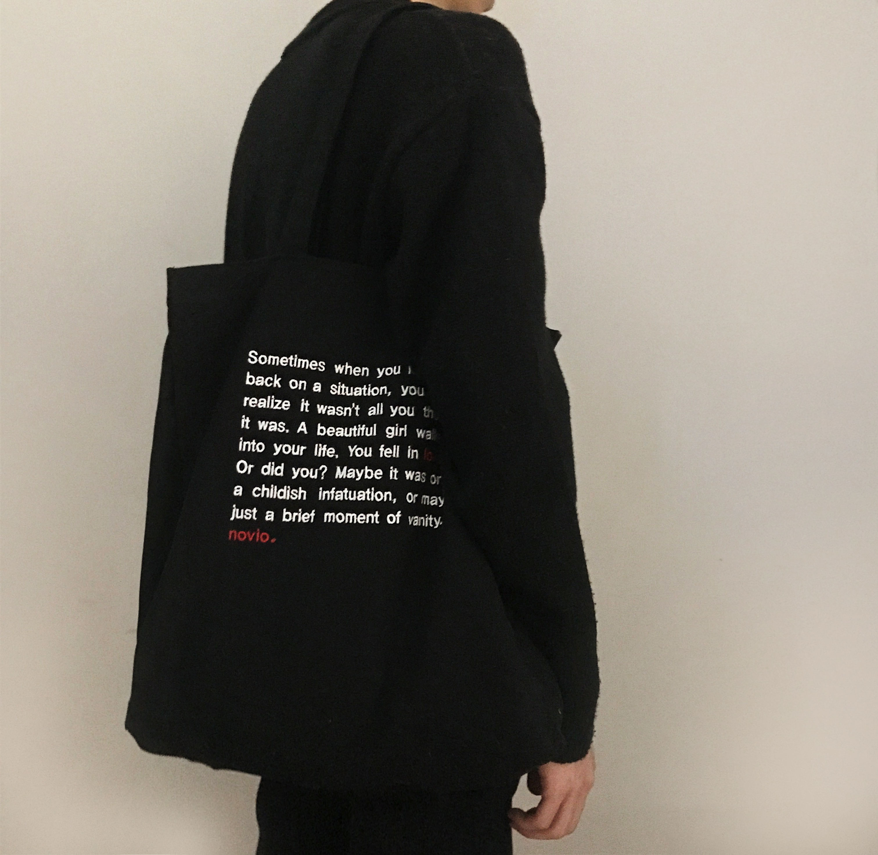 Novio Bromel Eco Bag _ Black Daily Back Couple Bag