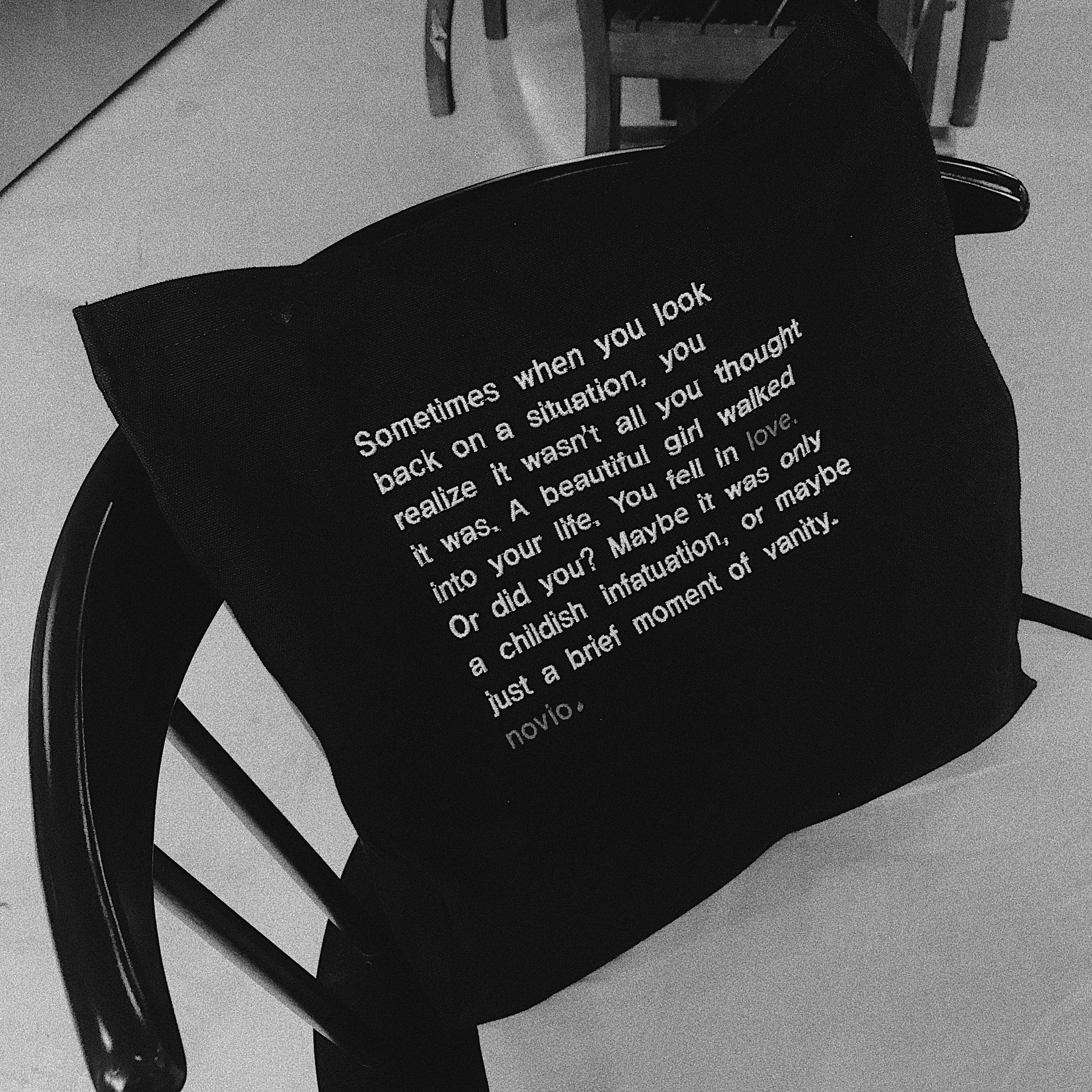 Novio Bromel Eco Bag _ Black Daily Back Couple Bag