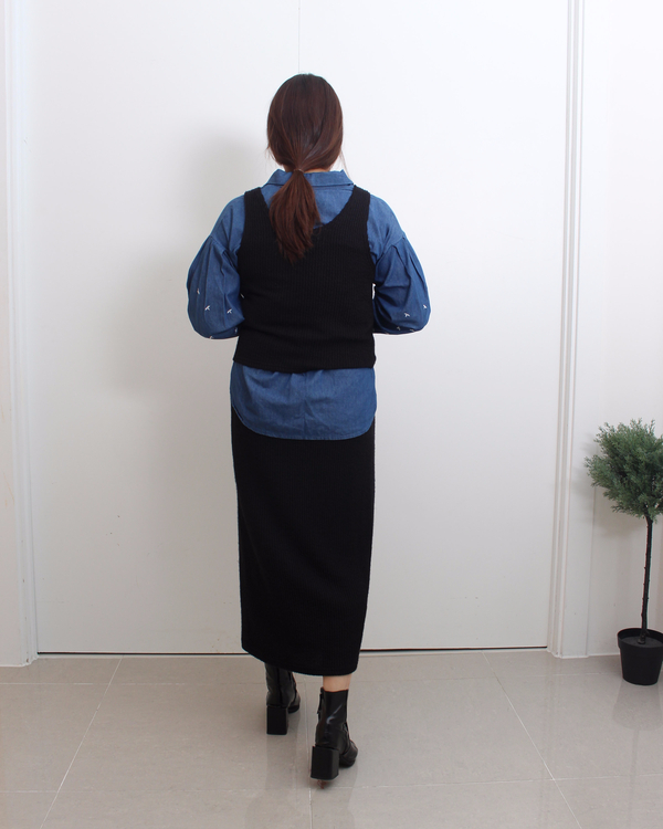 Mystic mood Bonita Long skirt 2color