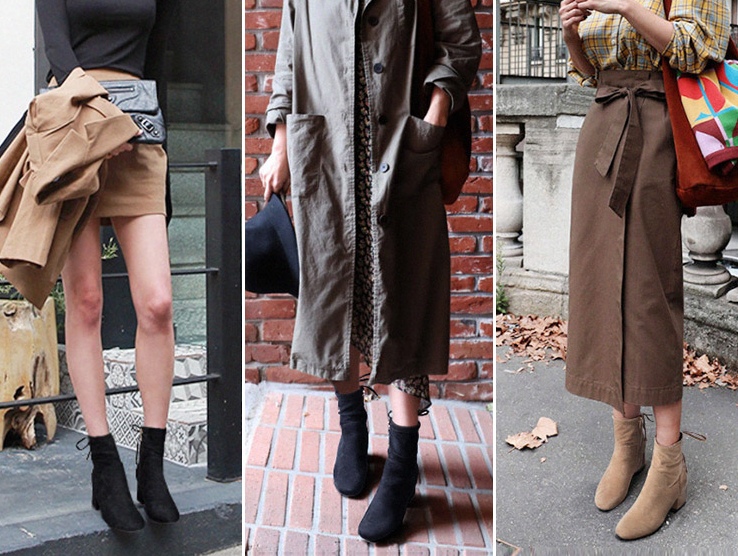 Thong Suede Angle Boots Women's Winter Middle A