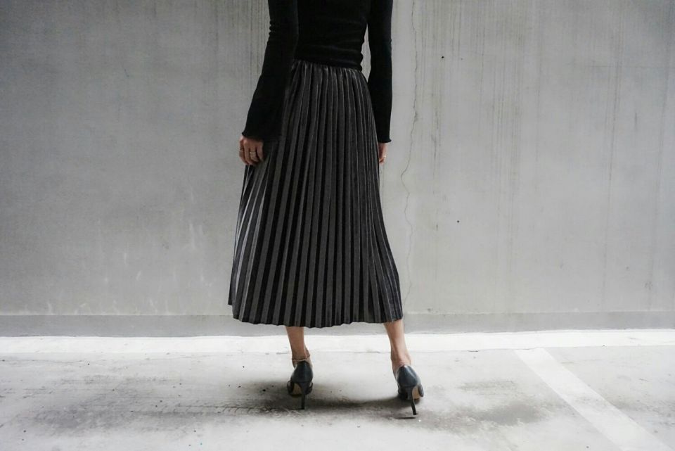 Free shipping Winter Velvet Skirt 3color Worker Co