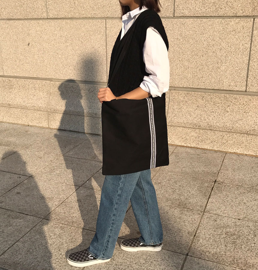 Shoulder zipper Eco-back cross practical bag Simpl