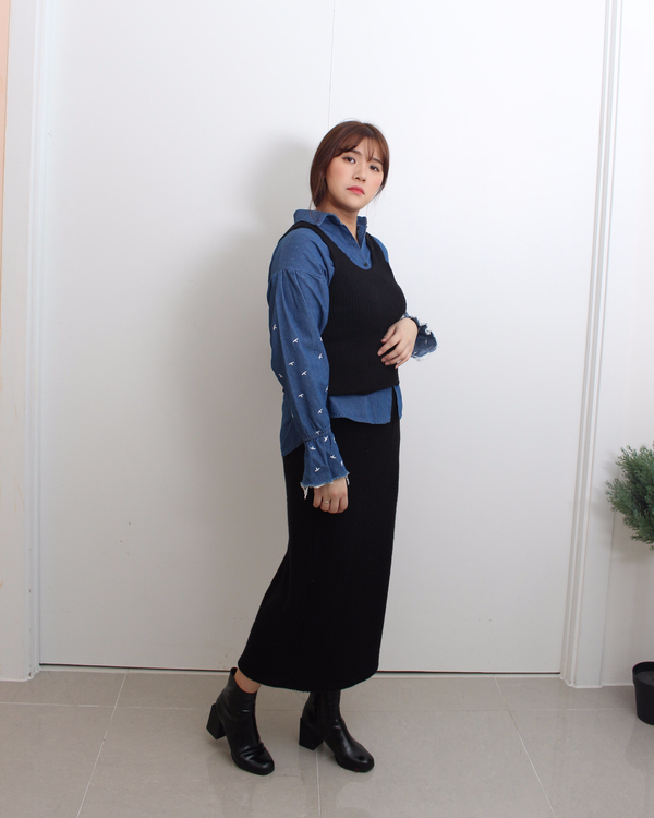 Mystic mood Bonita Long skirt 2color