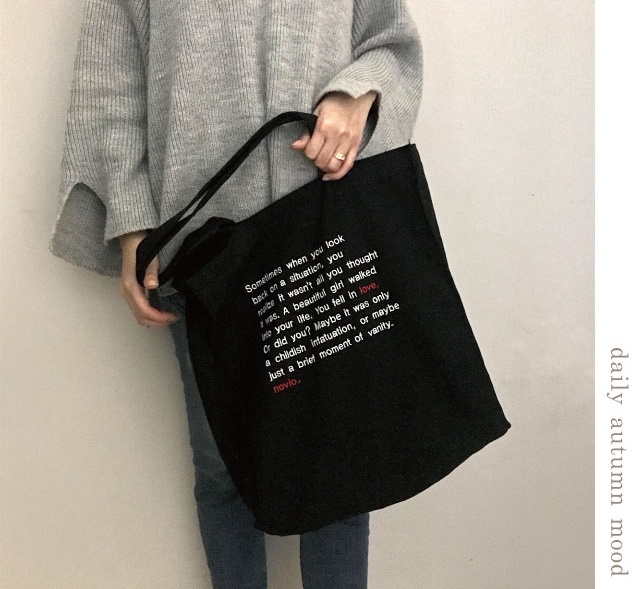 Novio Bromel Eco Bag _ Black Daily Back Couple Bag