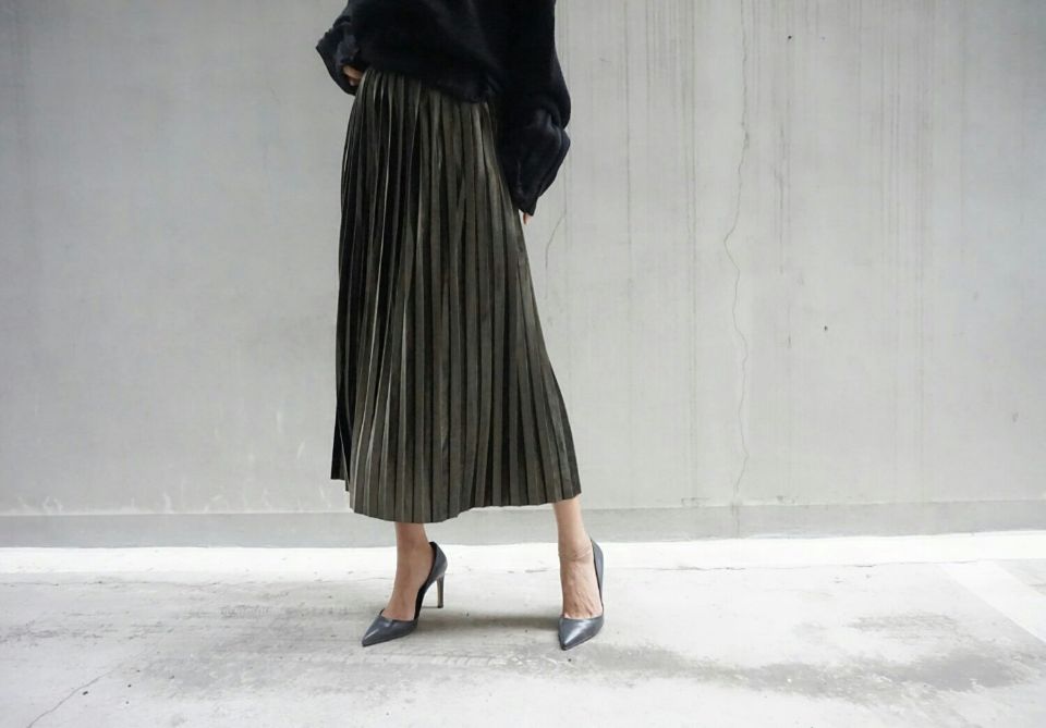 Free shipping Winter Velvet Skirt 3color Worker Co