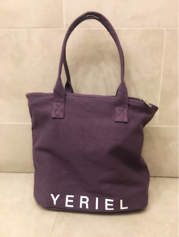 Zipper Eco Bag 4color Canvas Cloth Bag Shoulder Ba