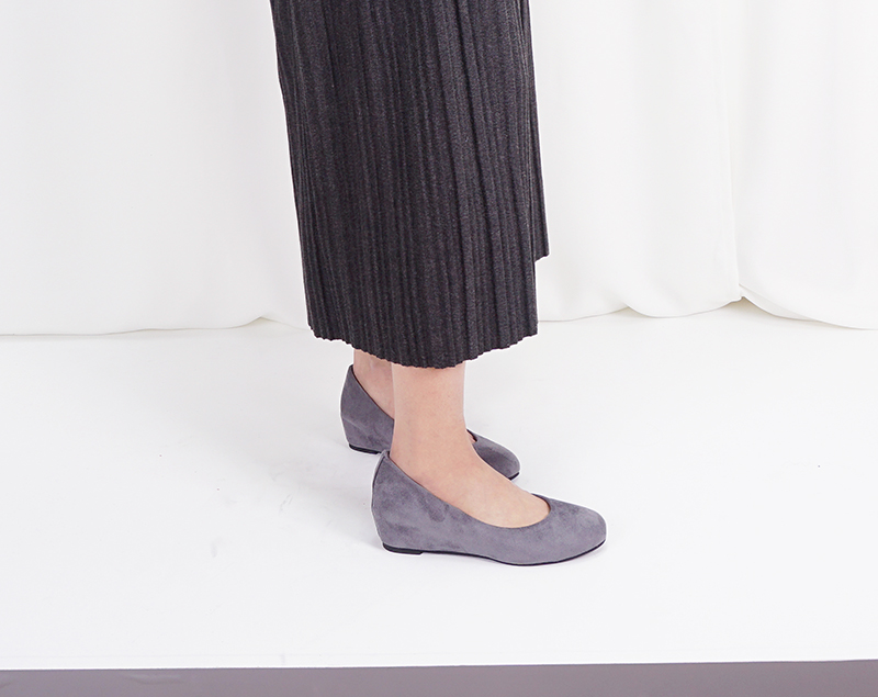 Suede Height Bottom Middle 4cm Feet Comfortable He