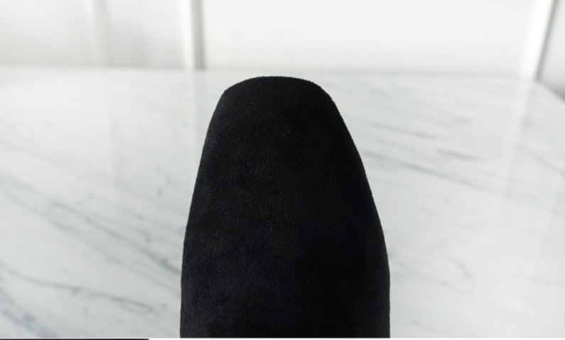 Suede point-heeled gold angle boots Daily look Coo