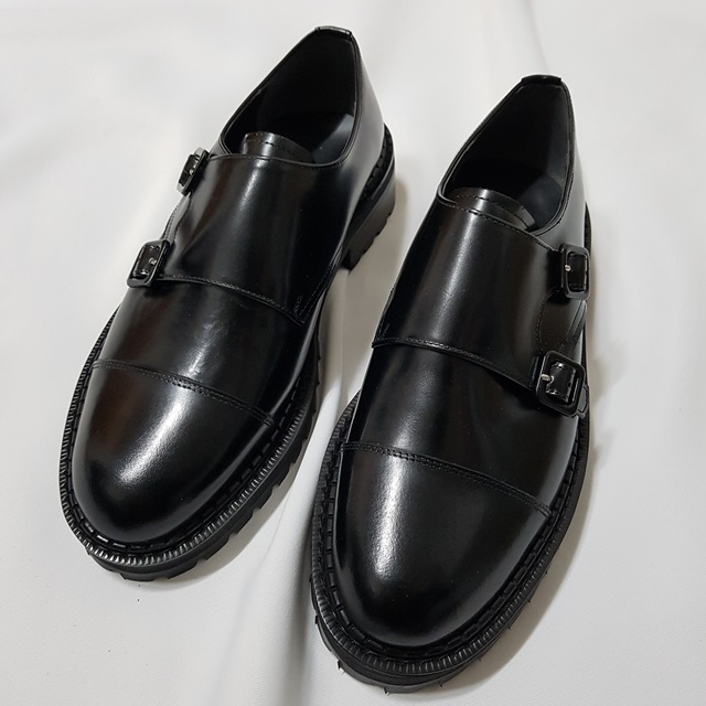 Cowhide Double Monk Strap Handmade Clippers Paddoc