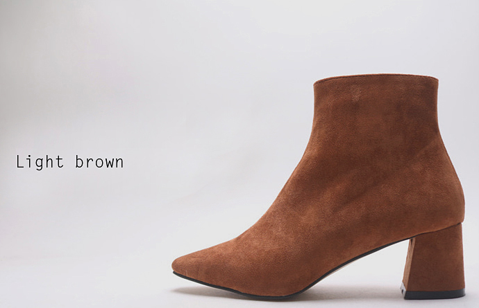 Suede angle boots front line slim 4color shoes wal