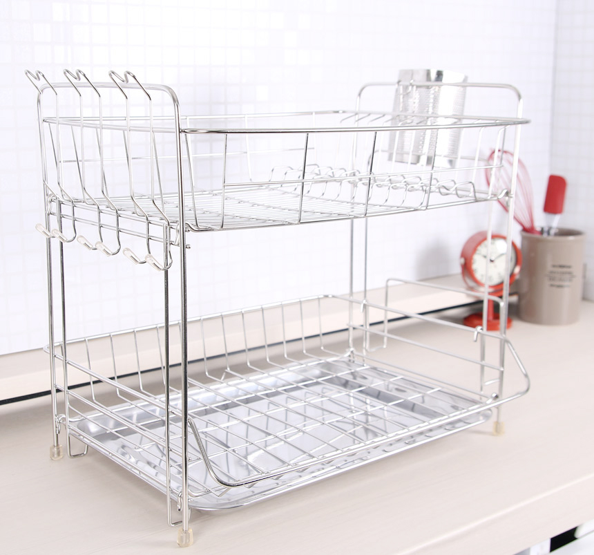 Deluxe Stainless Steel Tableware Drying Table 2-St