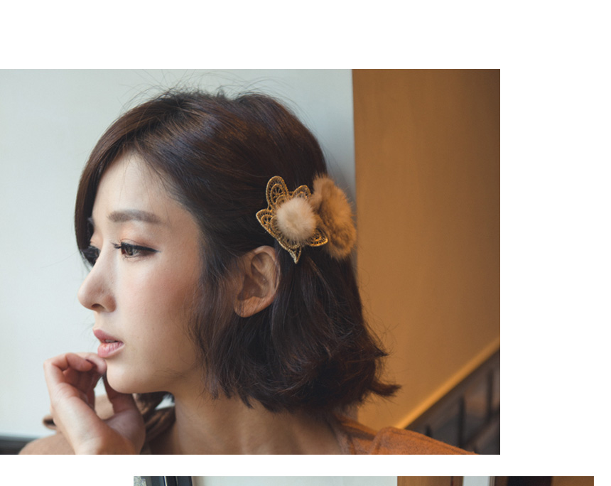 Hair Accessories Flower Mink Hairpin Hairpin Acces