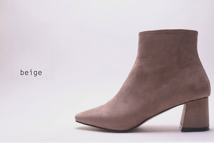 Suede angle boots front line slim 4color shoes wal