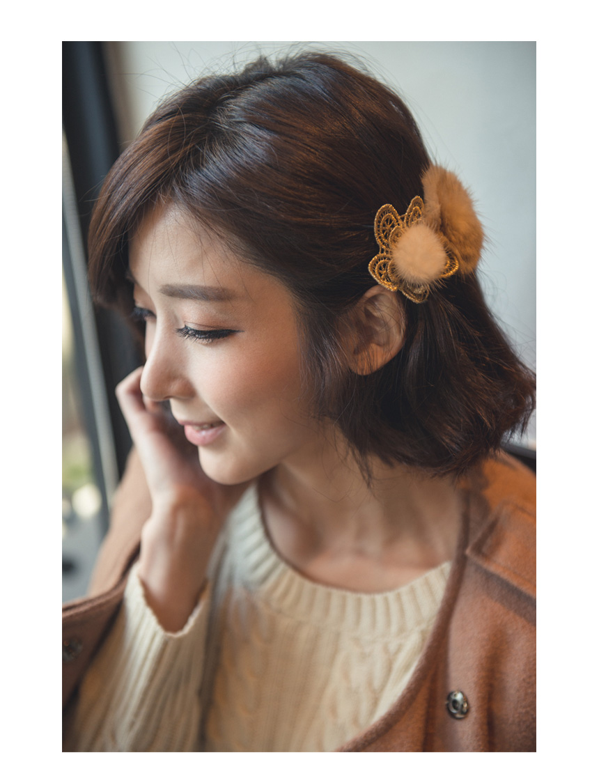 Hair Accessories Flower Mink Hairpin Hairpin Acces