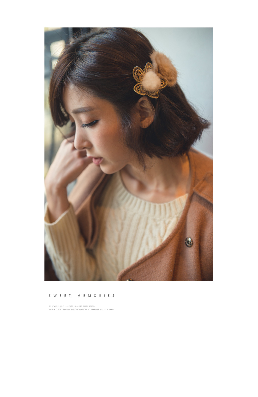 Hair Accessories Flower Mink Hairpin Hairpin Acces