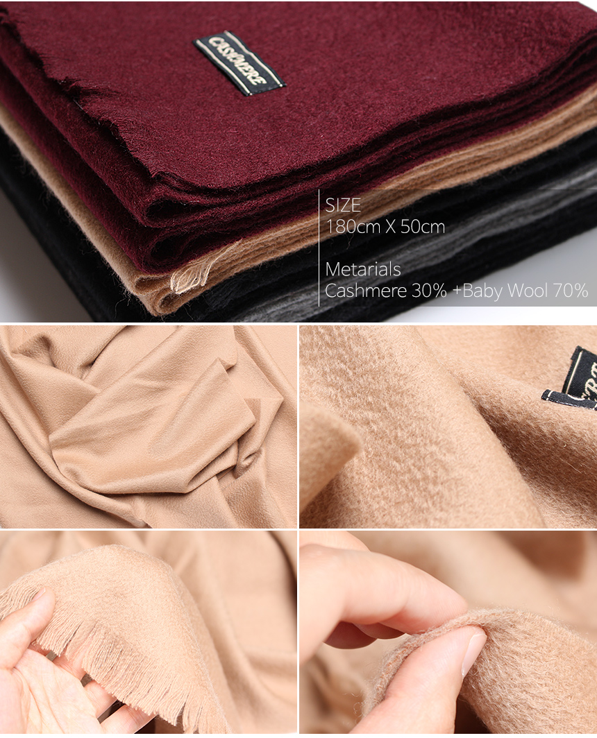 Parents gift winter simple cashmere cashmere scarf