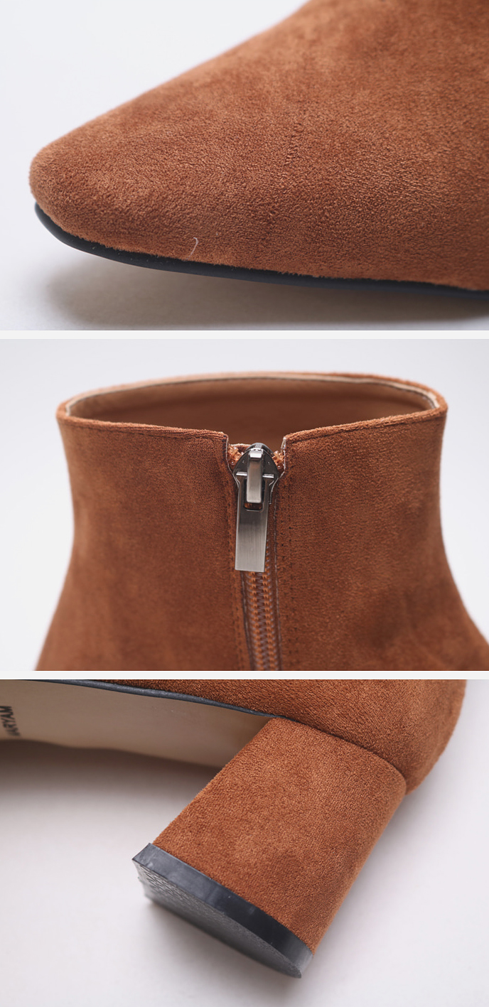 Suede angle boots front line slim 4color shoes wal