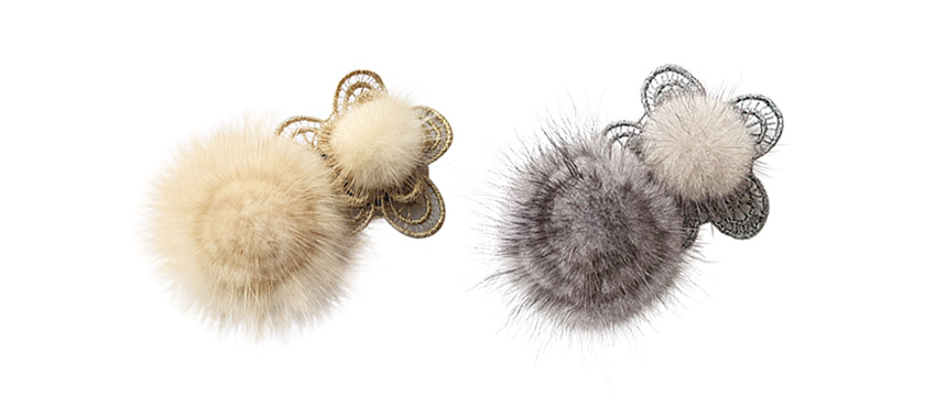 Hair Accessories Flower Mink Hairpin Hairpin Acces