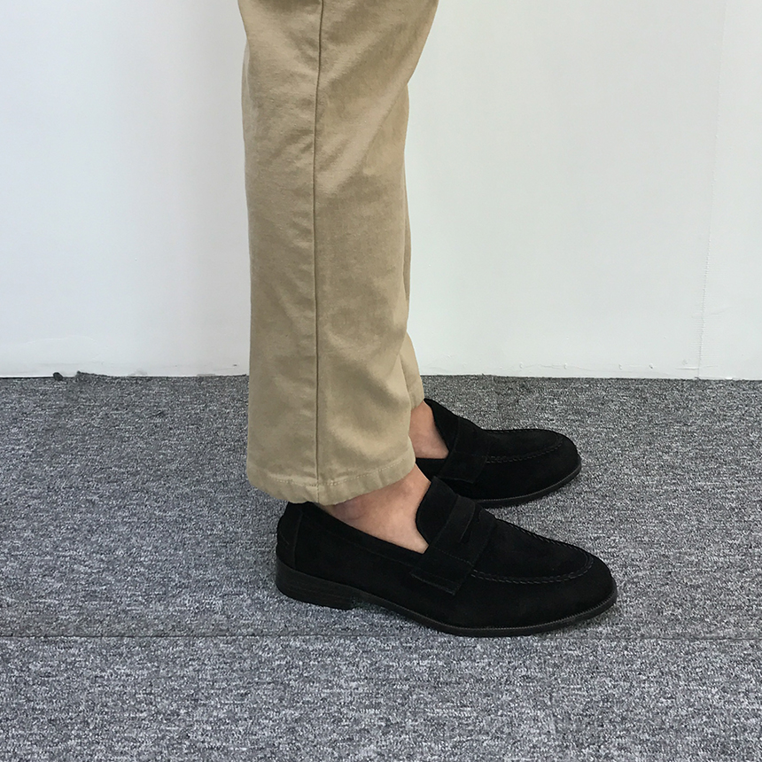 Cowhide suede rope handmade 3color men's shoes 